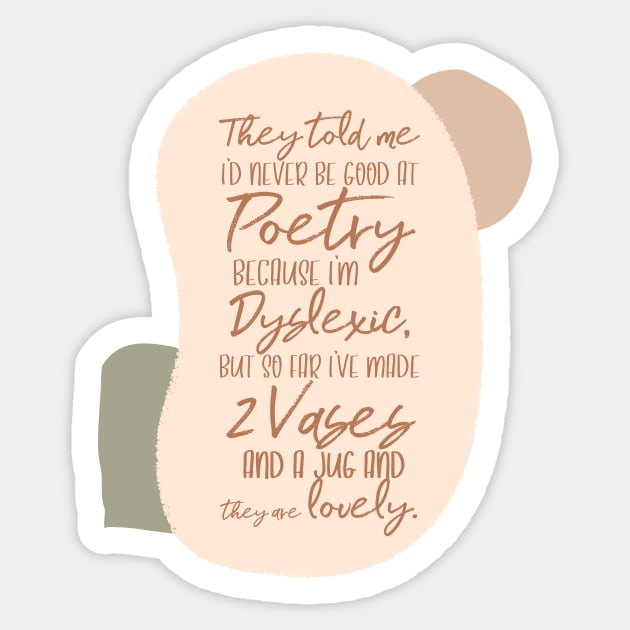 Pottery Vase Joke Sticker by Teequeque